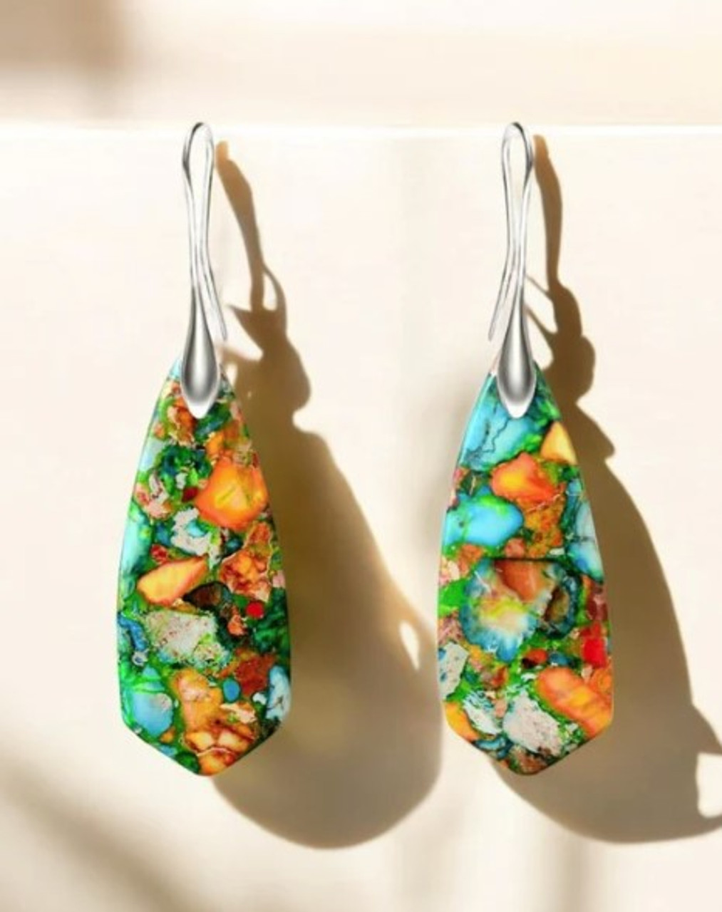 Coral Jasper earrings Coral Jasper earrings