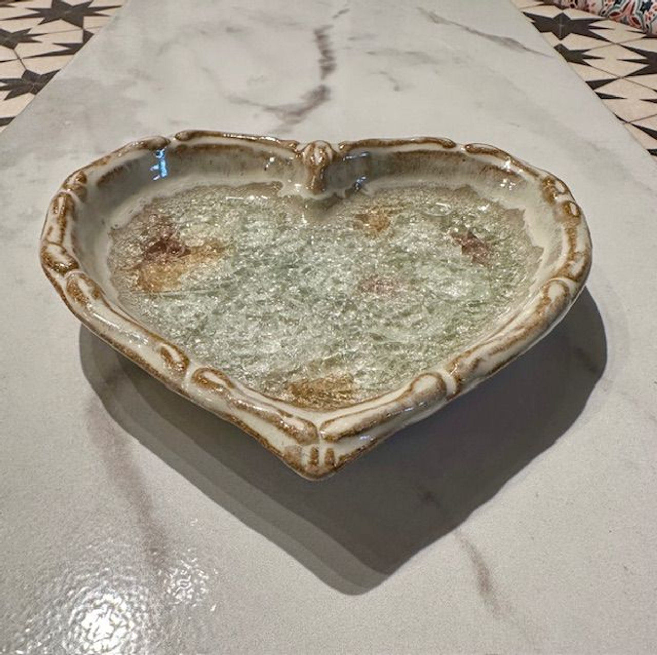 Heart Dish - cream