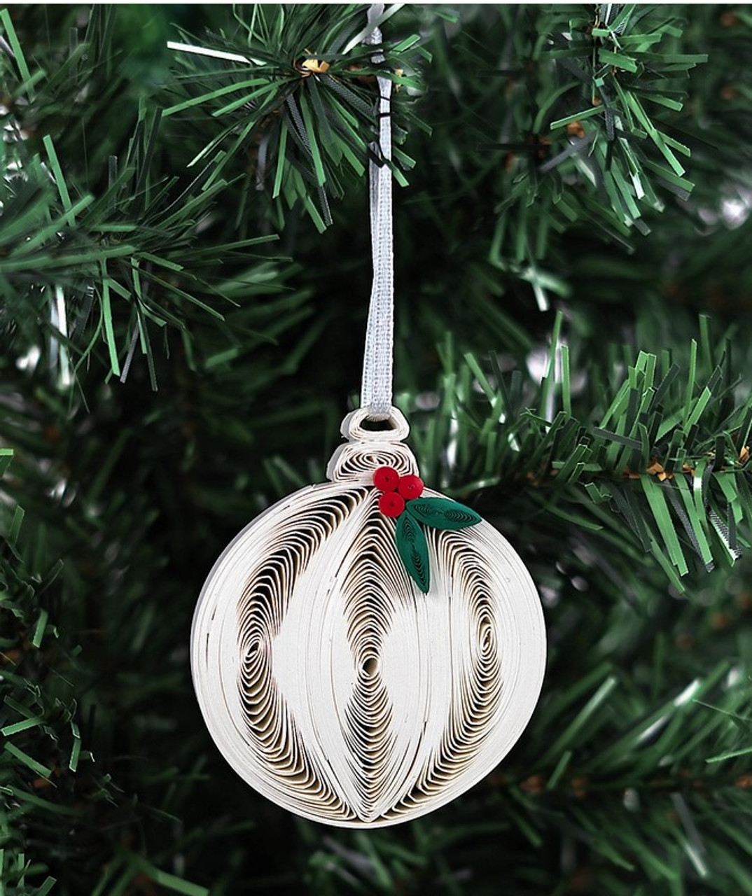 Quilled Christmas Ornaments Box Set of 3