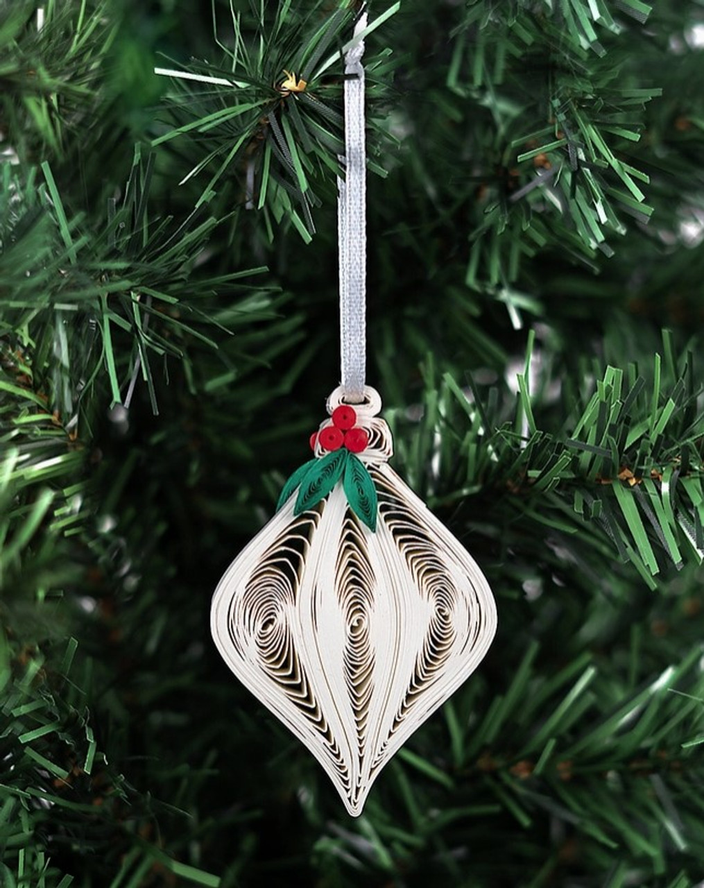 Quilled Christmas Ornaments Box Set of 3