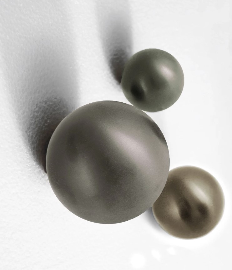 black matter mica orbs by gold leaf design group