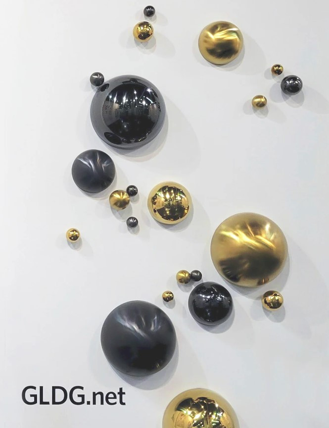 Half Ball 6" Gold Matte