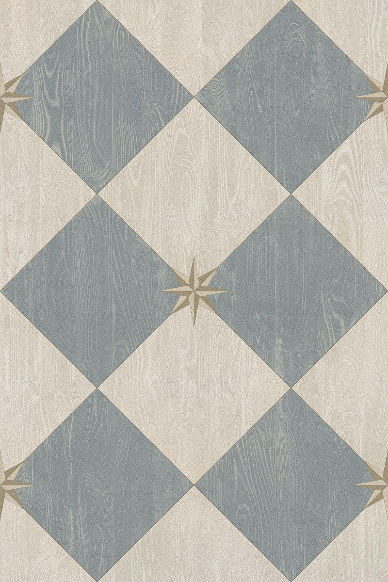 Williamsburg Compass Diamond Garden Fountain - vinyl floor cloth sizes 20x30 24x36