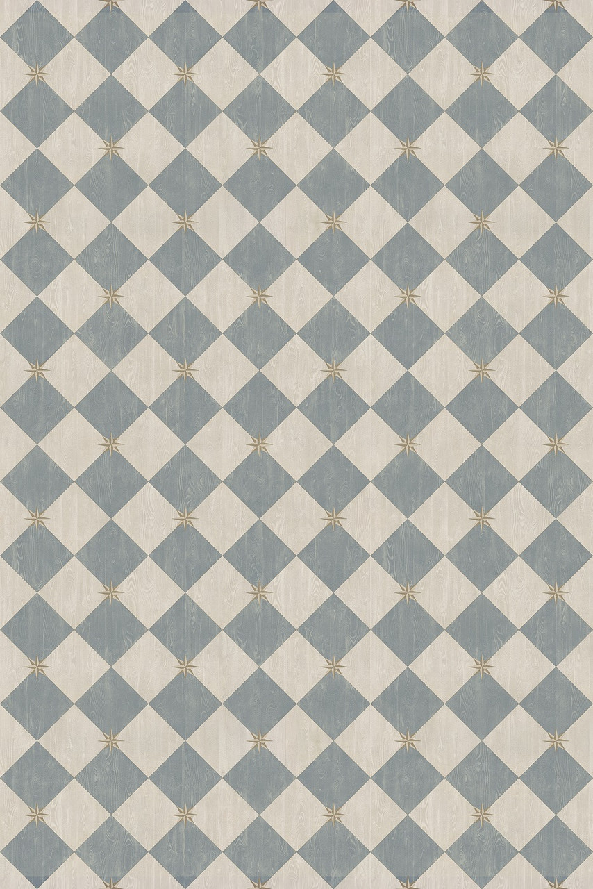 Williamsburg Compass Diamond Garden Fountain - vinyl floor cloth size 96x140