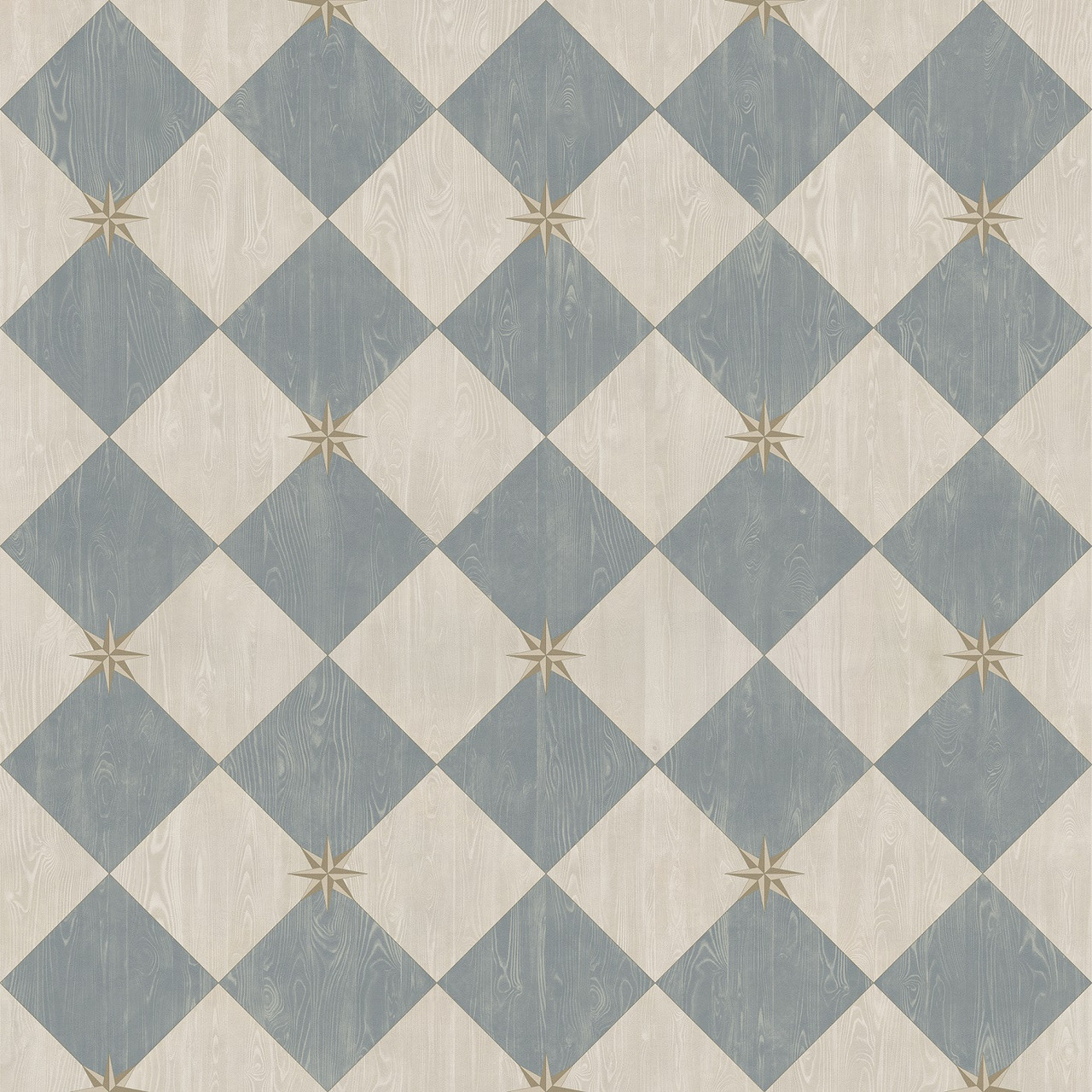 Williamsburg Compass Diamond Garden Fountain - vinyl floor cloth size 48x48