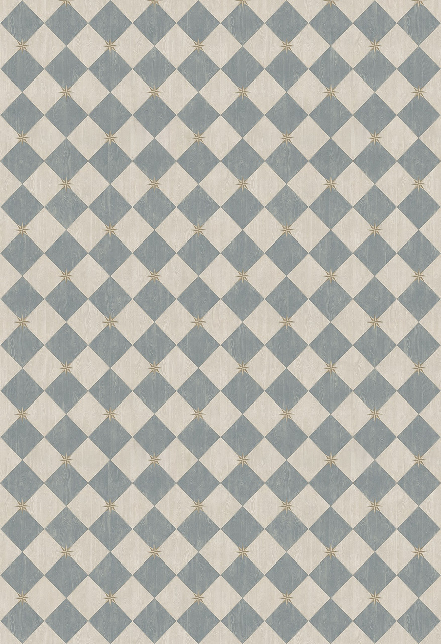 Williamsburg Compass Diamond Garden Fountain - vinyl floor cloth size 120175