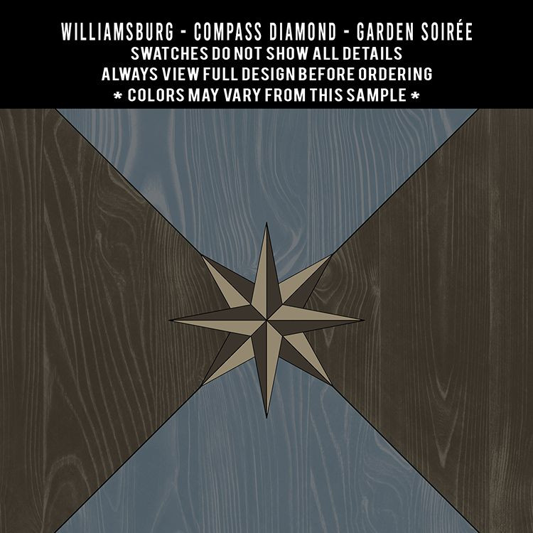 williamsburg compass diamond garden soiree swatch