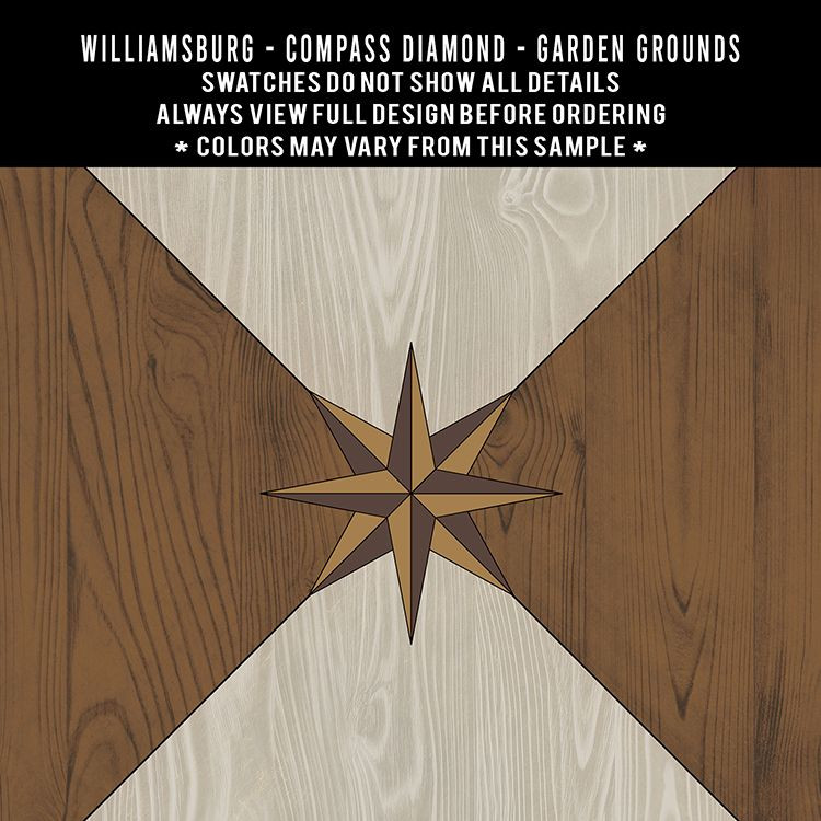 williamsburg compass diamond garden grounds swatch 