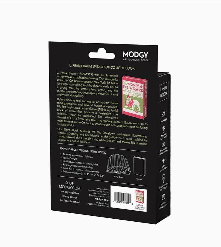 Modgy Light Book - the Wonderful Wizard of Oz