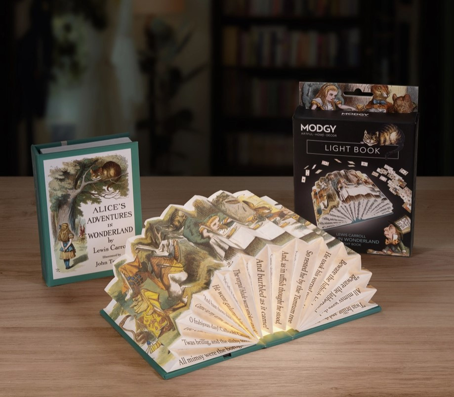 Modgy Light Book - Lewis Carroll Alice in Wonderland