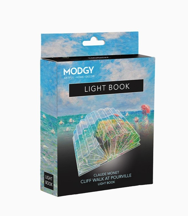 Modgy Light Book - Claude Monet Cliff Walk At Pourville