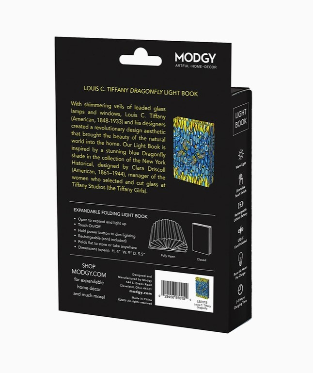 Modgy Light Book - Louis C. Tiffany Dragonfly