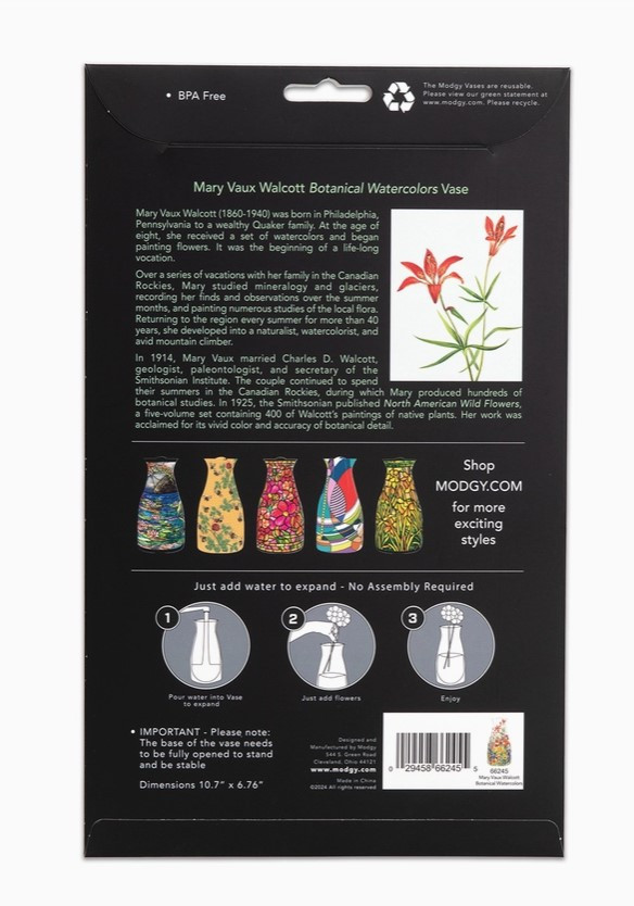 Modgy Mary Vaux Walcott Botanicals Expandable Vase
