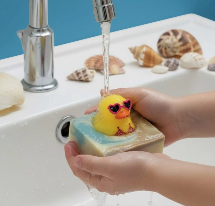 Surfs Up duckie heart glasses