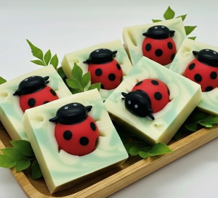 Ladybug kids soap