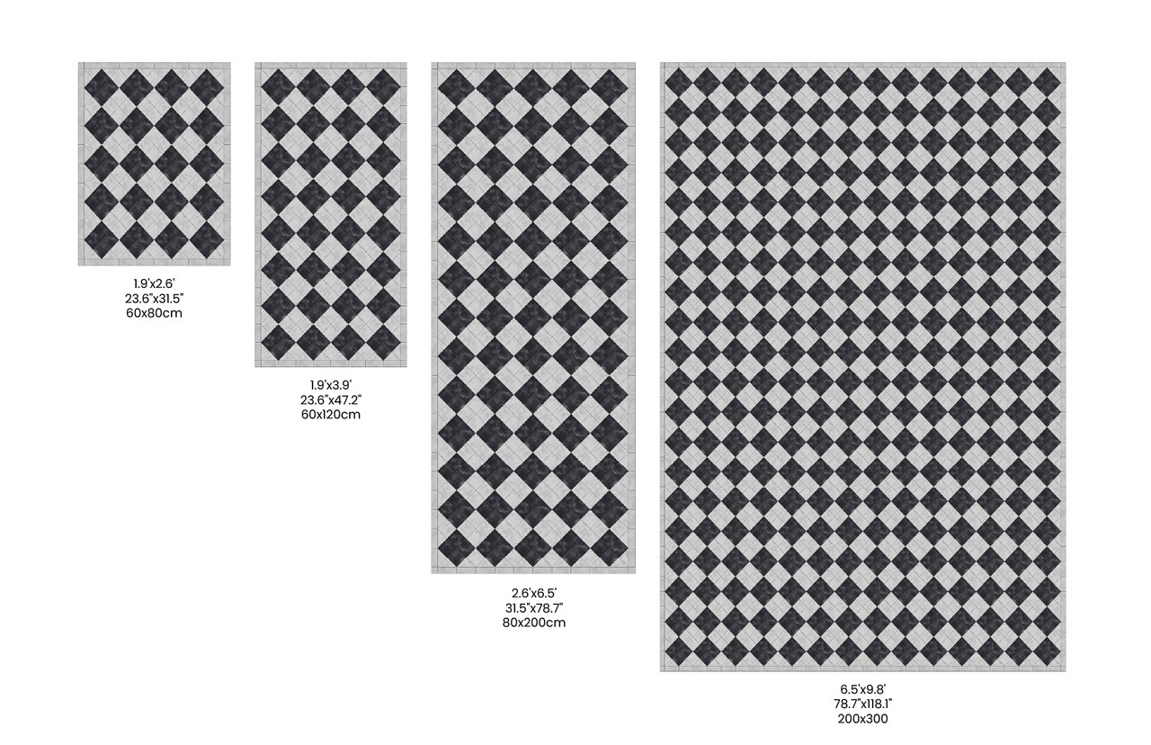 Pierrot_B vinyl floor mat rug