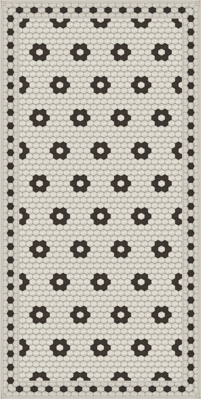 adama peite fleur_N vinyl floor mat rug