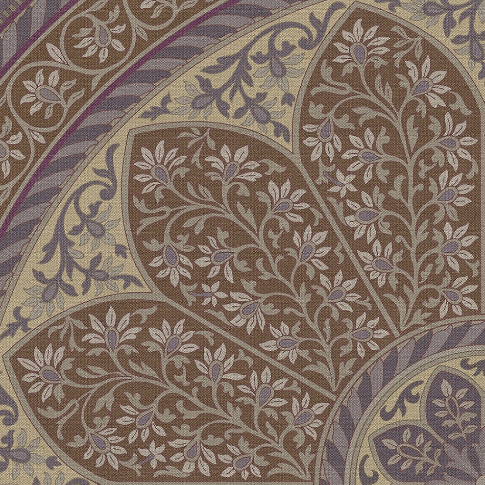Biltmore Estate Tracery Wisteria Room - round vinyl floor cloth detail