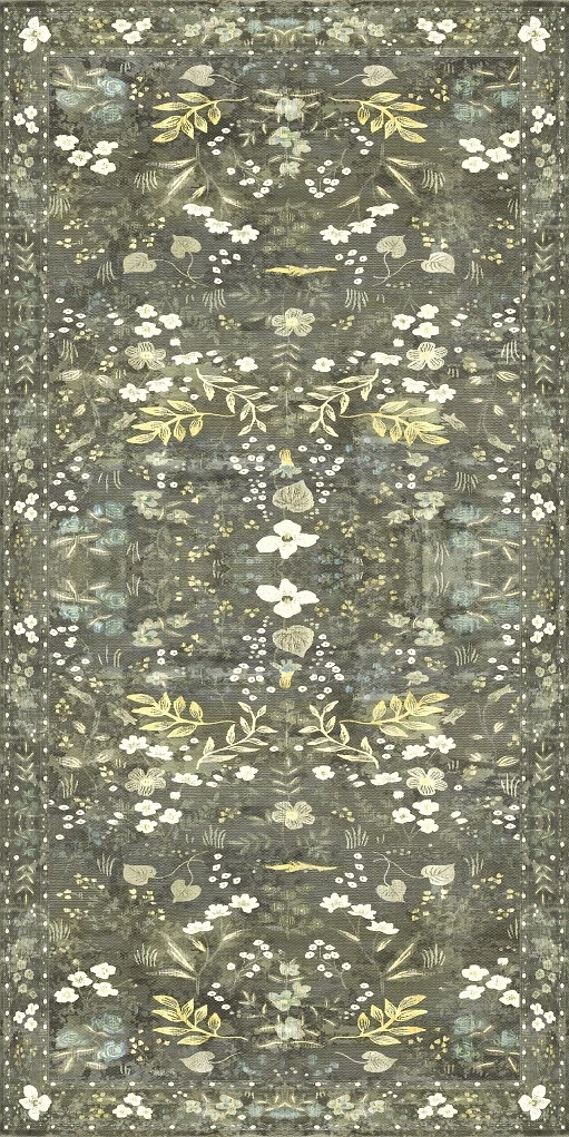 adama moonflower_v vinyl floor mat rug 