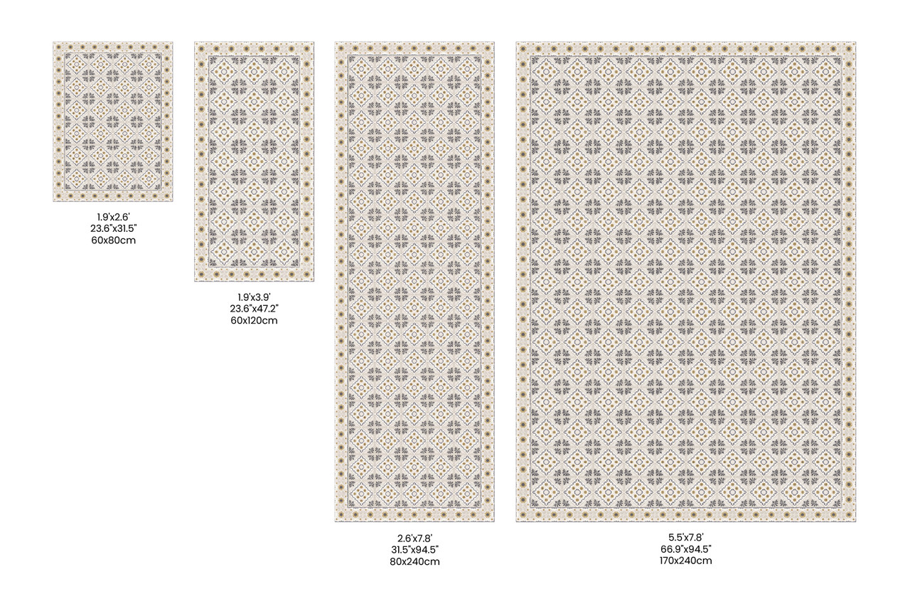Fontana_C vinyl floor mat rug