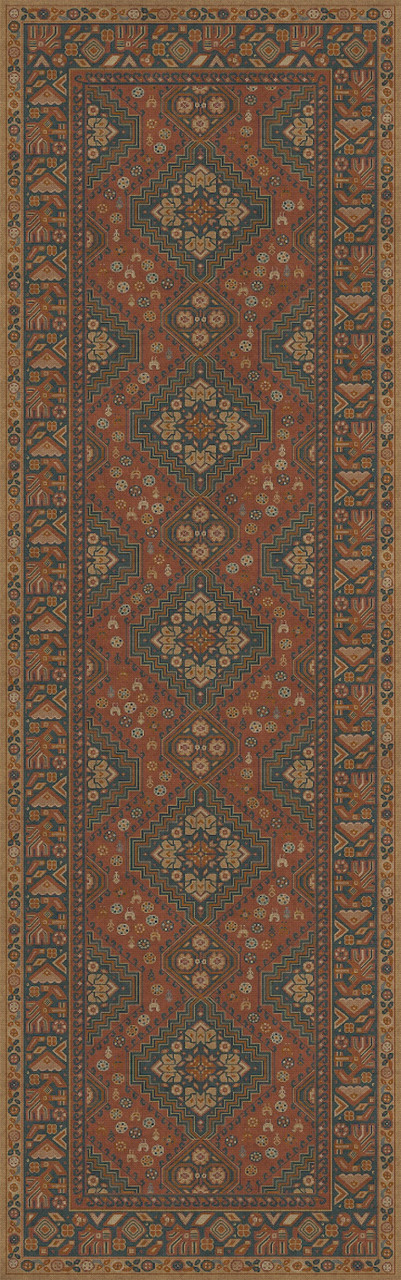 Biltmore Grand Estate Bachelors Wing vinyl floor cloth sizes 24x77, 36x115