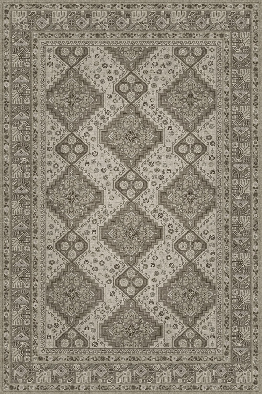 Biltmore Grand Estate Splendid Sculptor - vinyl floor cloth sizes 52x76, 72x108