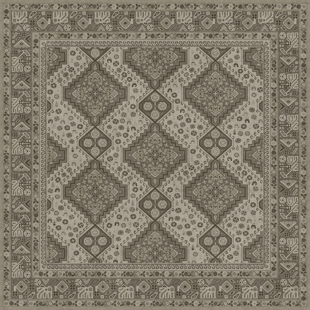 Biltmore Grand Estate Splendid Sculptor - vinyl floor cloth size 84x84
