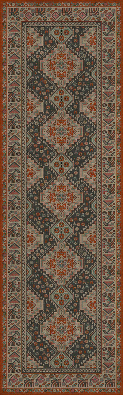 Biltmore Grand Estate The Chateau - vinyl floor cloth sizes 26x83, 30x96, 24x77, 36x115