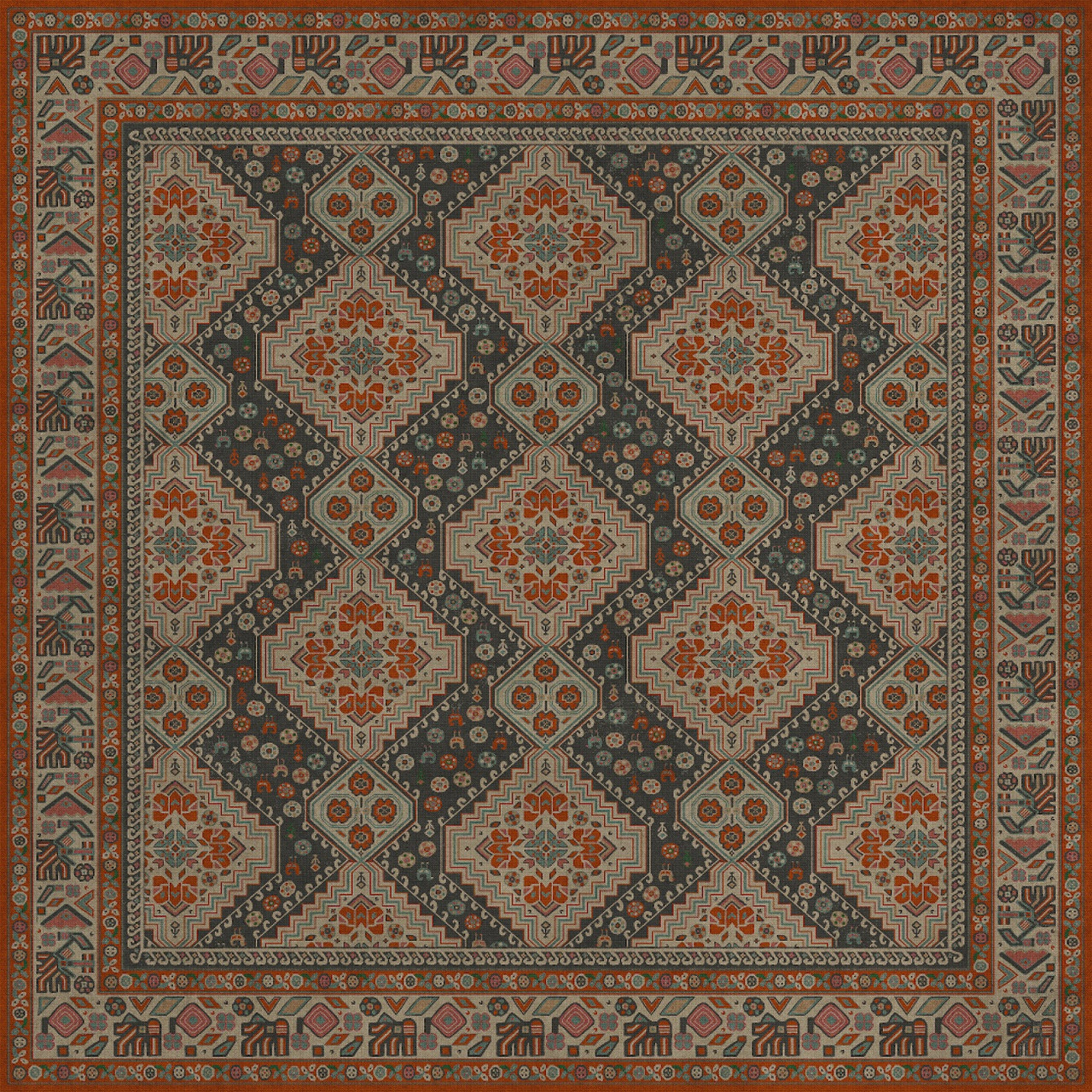 Grand Estate The Chateau - vinyl floor cloth 