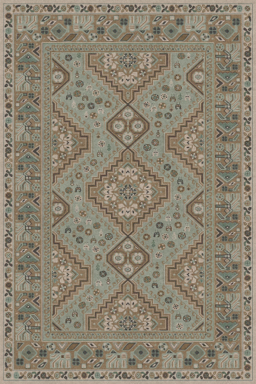 Biltmore Grand Estate The Observatory - vinyl floor cloth sizes 20x30, 24x36, 38x56