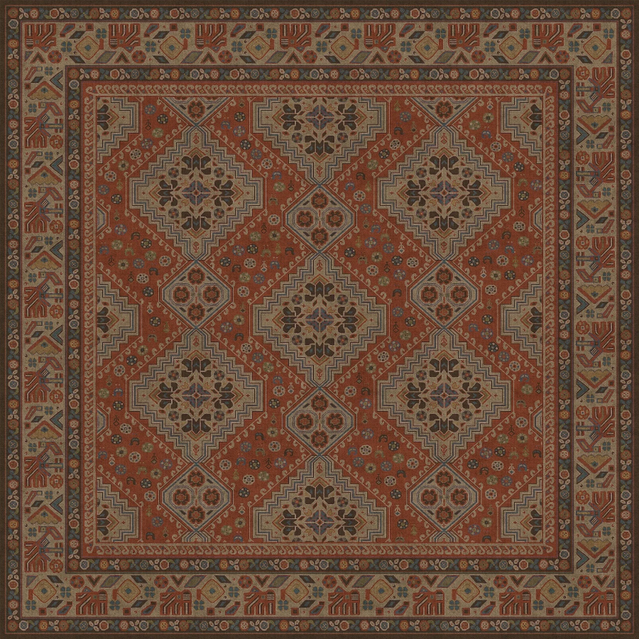 Biltmore Grand Estate The Wine Cellar - vinyl floor cloth size 84x84