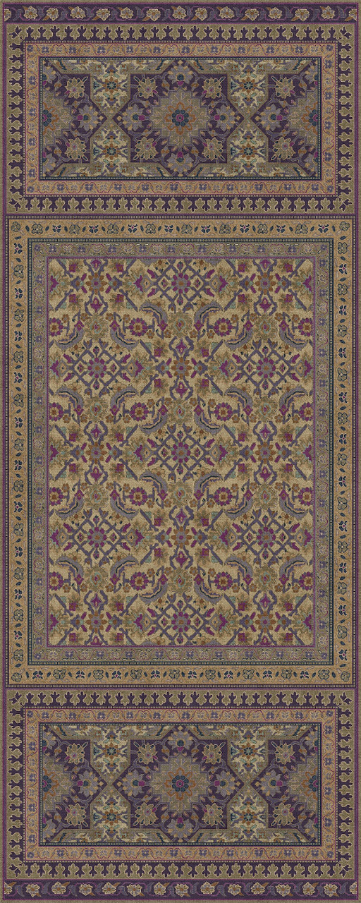 Biltmore Maison Tapis Avignon - vinyl floor cloth sizes 30x75, 36x90