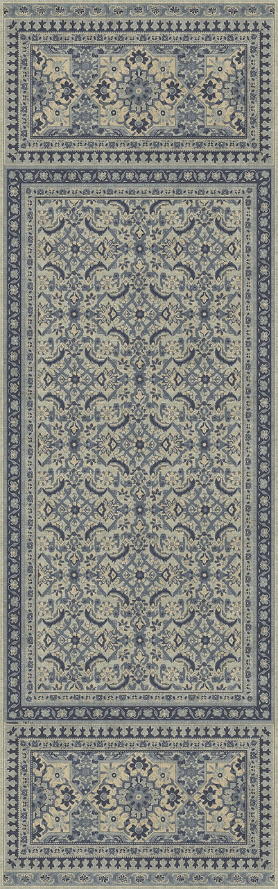 Biltmore Maison Tapis Brittany - vinyl floor cloth sizes 24x77, 36x115