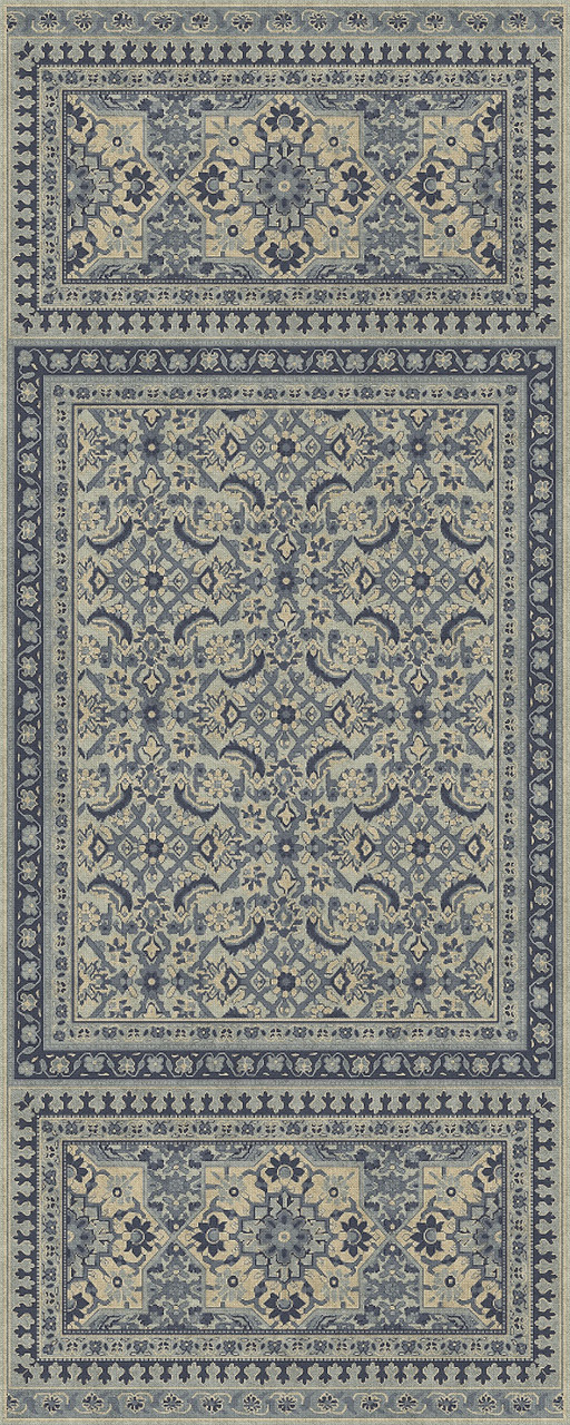 Biltmore Maison Tapis Brittany - vinyl floor cloth sizes 30x75, 36x90