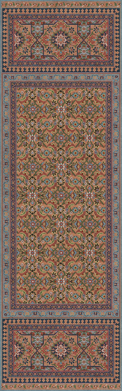 Biltmore Maison Tapis Cote d'Azur - vinyl floor cloth sizes 24x77, 36x115