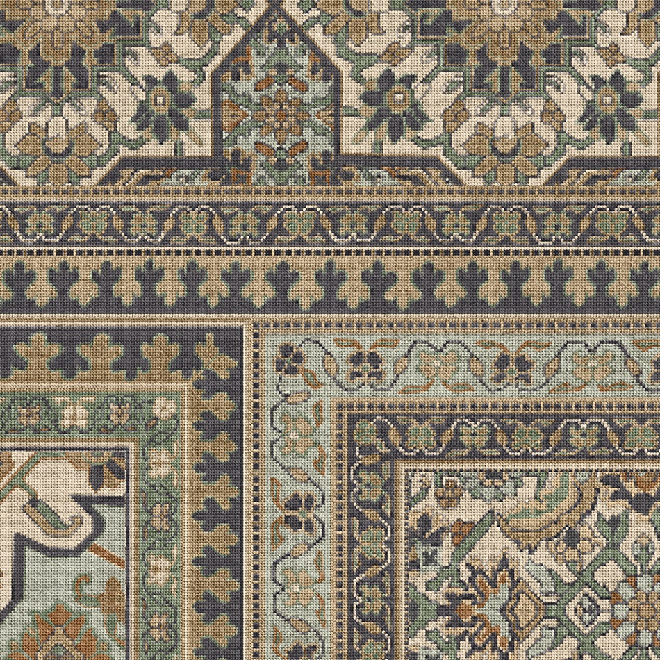 Biltmore Maison Tapis Fontainebleau - vinyl floor cloth detail 