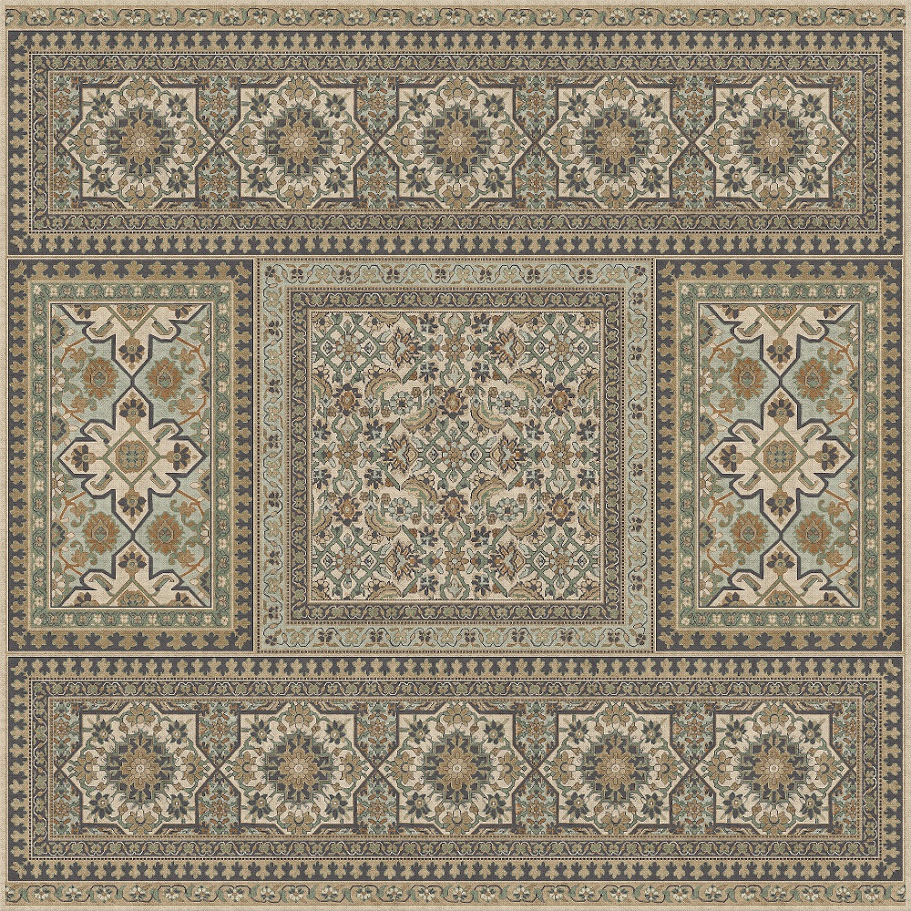 Biltmore Maison Tapis Fontainebleau - vinyl floor cloth sizes 60x60, 72x72