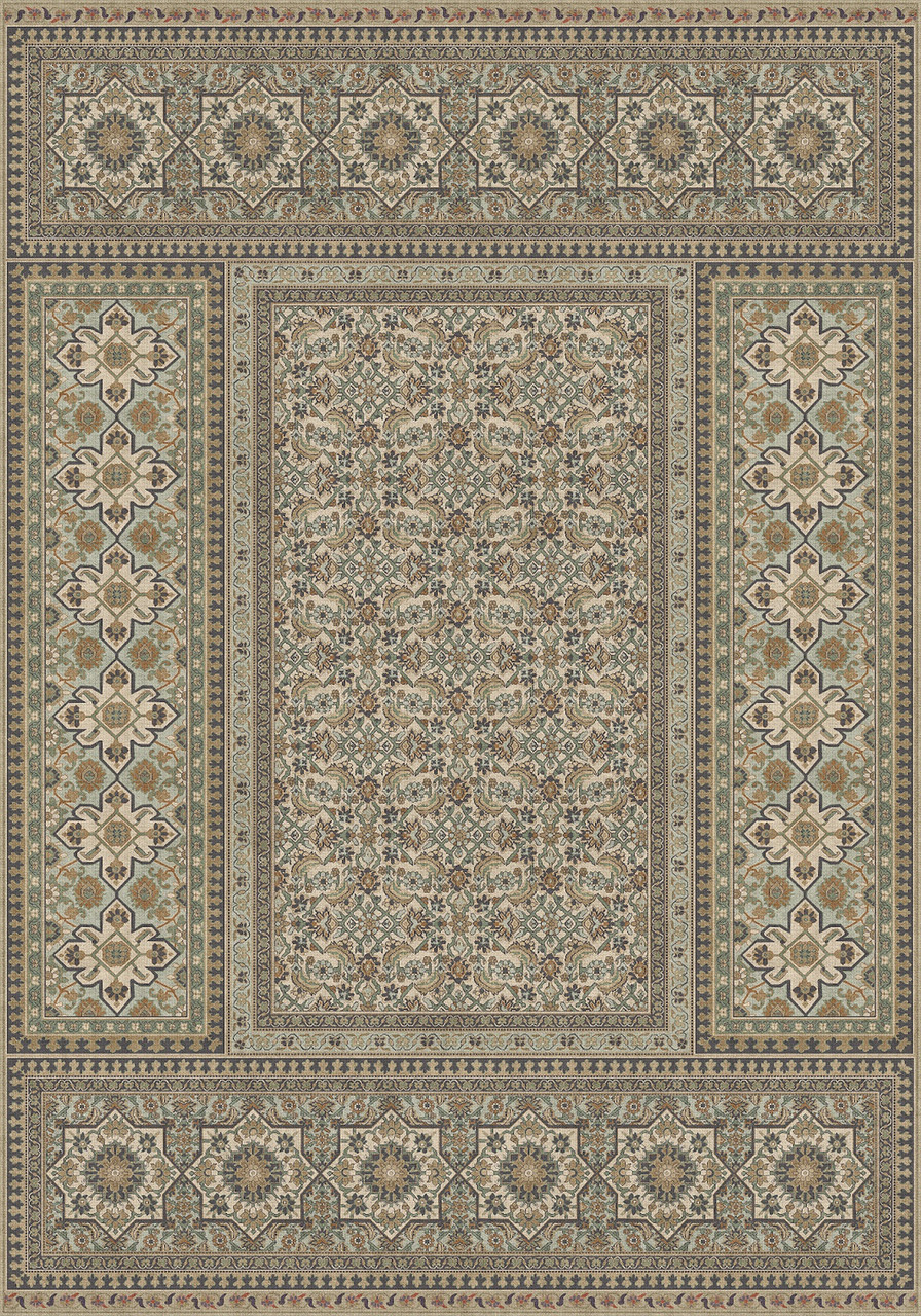 Biltmore Maison Tapis Fontainebleau - vinyl floor cloth size 84x120