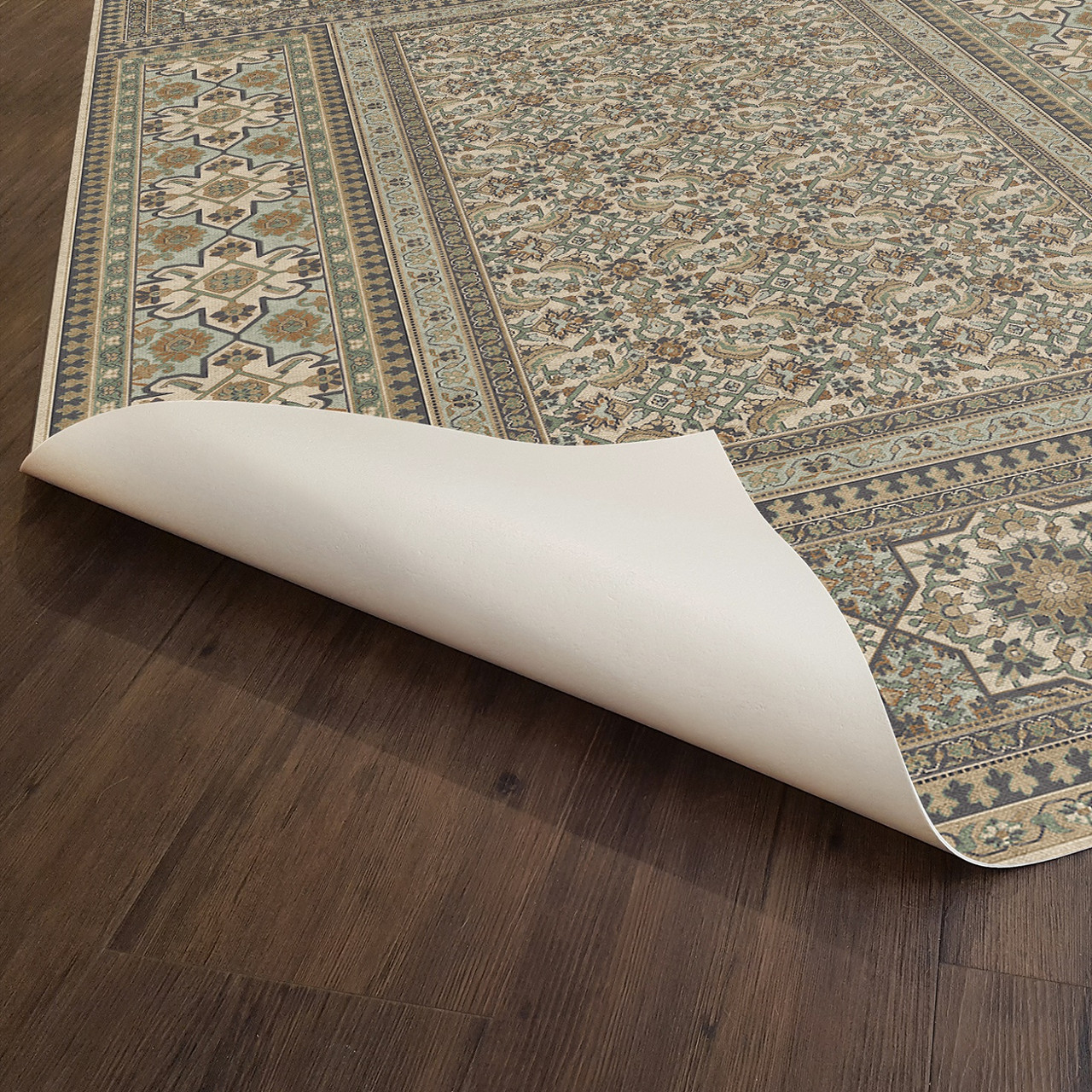 Maison Tapis Fontainebleau - vinyl floor cloth underside 