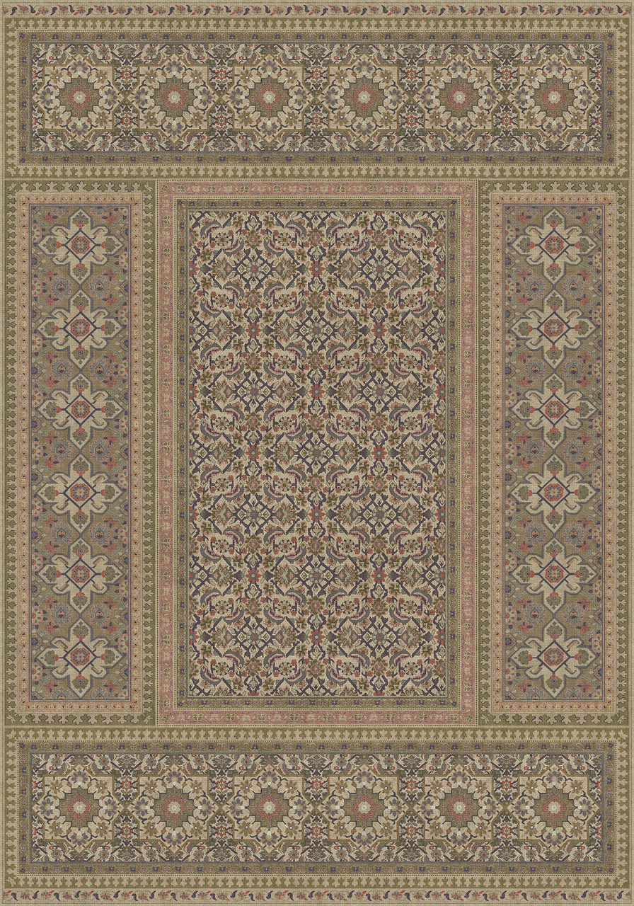 Biltmore Maison Tapis Giverny - vinyl floor cloth size 84x120