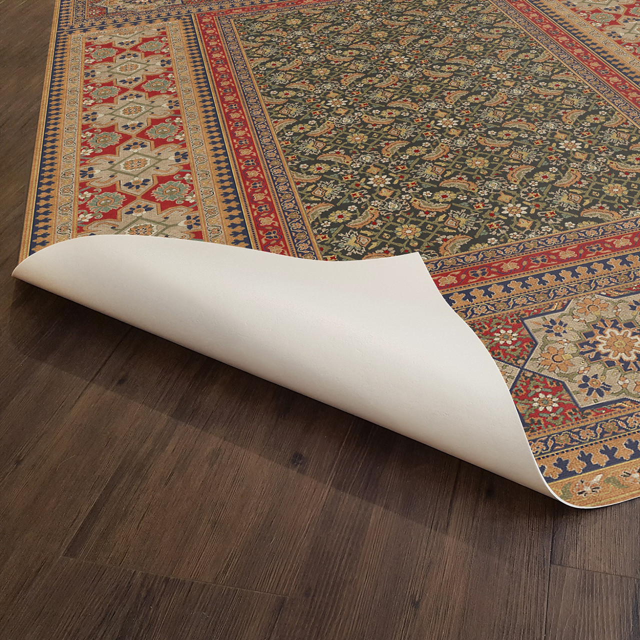 Biltmore Maison Tapis Ile de France - vinyl floor cloth underside 