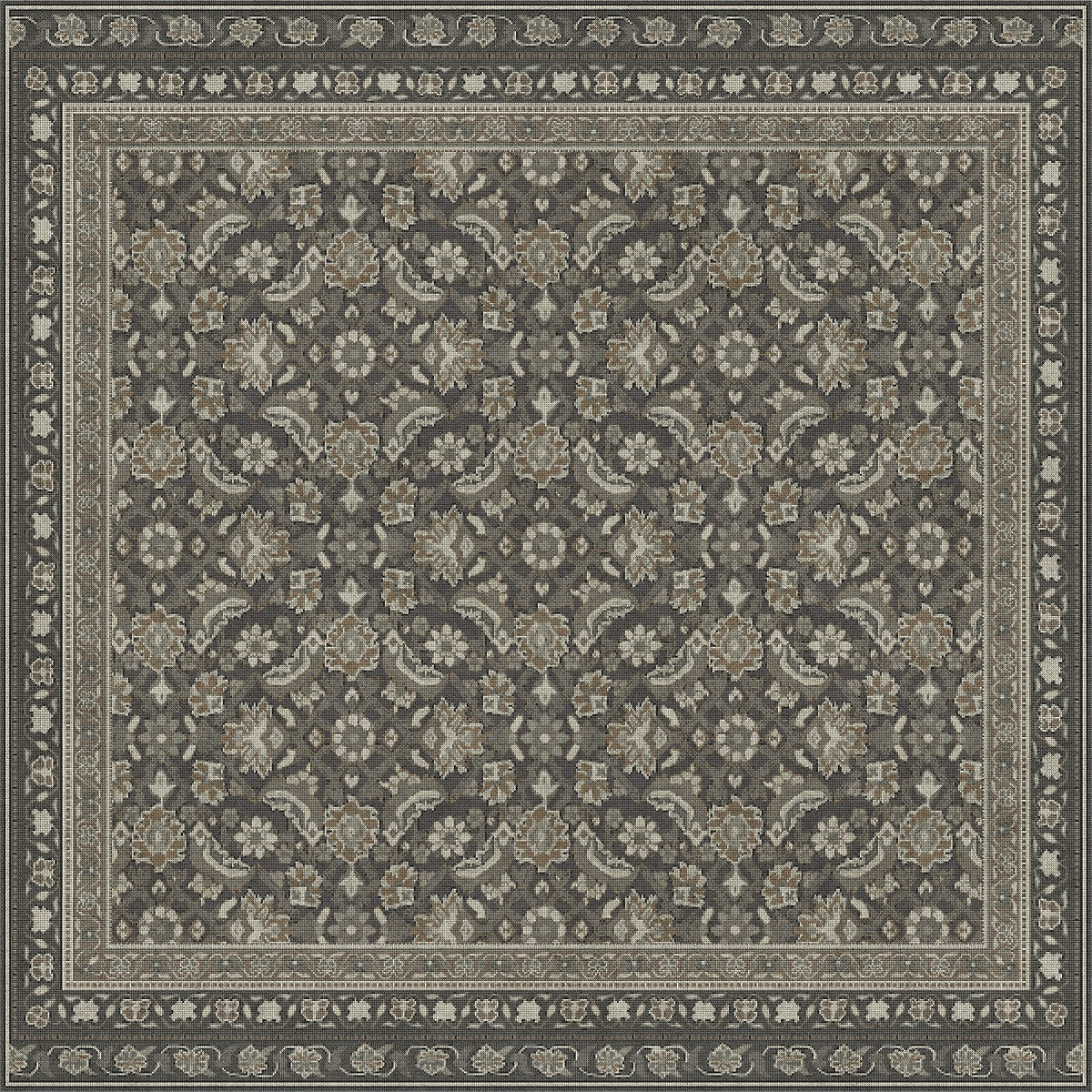 Biltmore Maison Tapis Lyon - vinyl floor cloth sizes 36x36, 48x48