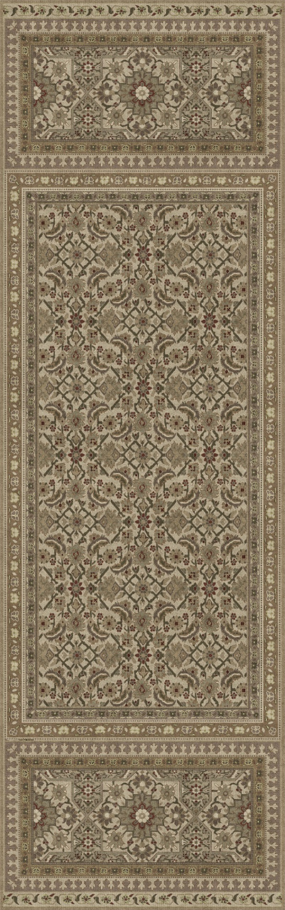 Biltmore Maison Tapis Normandy - vinyl floor cloth sizes 24x77, 26x83, 30x96, 36x115
