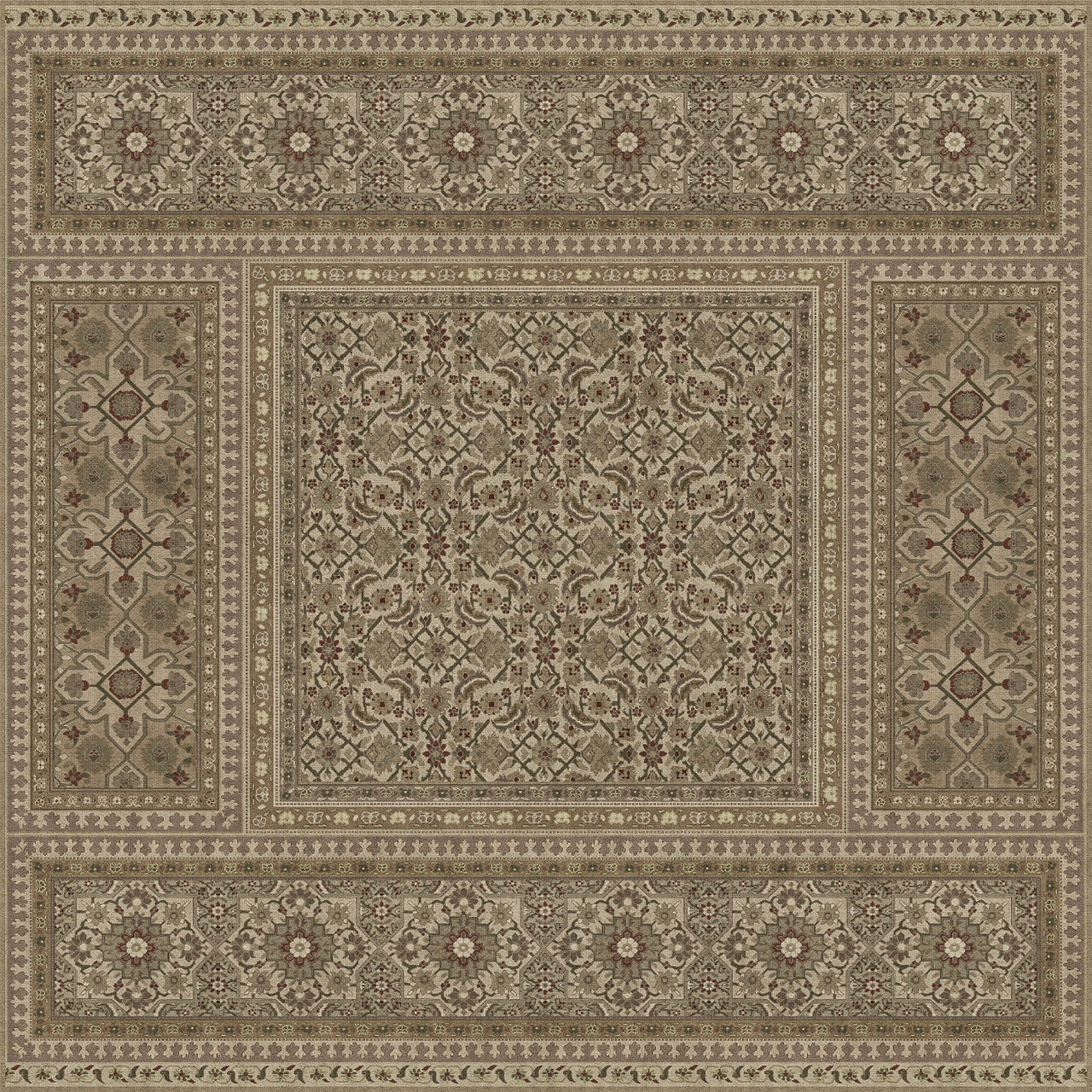Biltmore Maison Tapis Normandy - vinyl floor cloth size 84x84