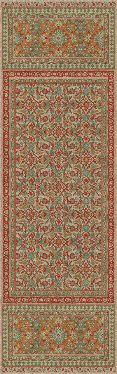 Biltmore Maison Tapis Roussillon - vinyl floor cloth sizes 24x77, 36x115