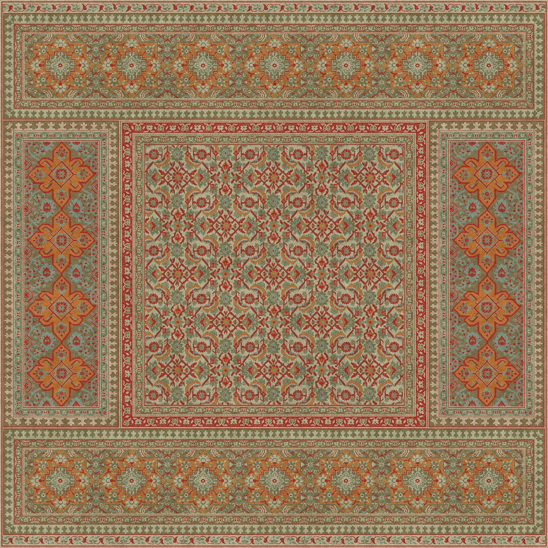 Biltmore Maison Tapis Roussillon - vinyl floor cloth sizes 96x96, 120x120