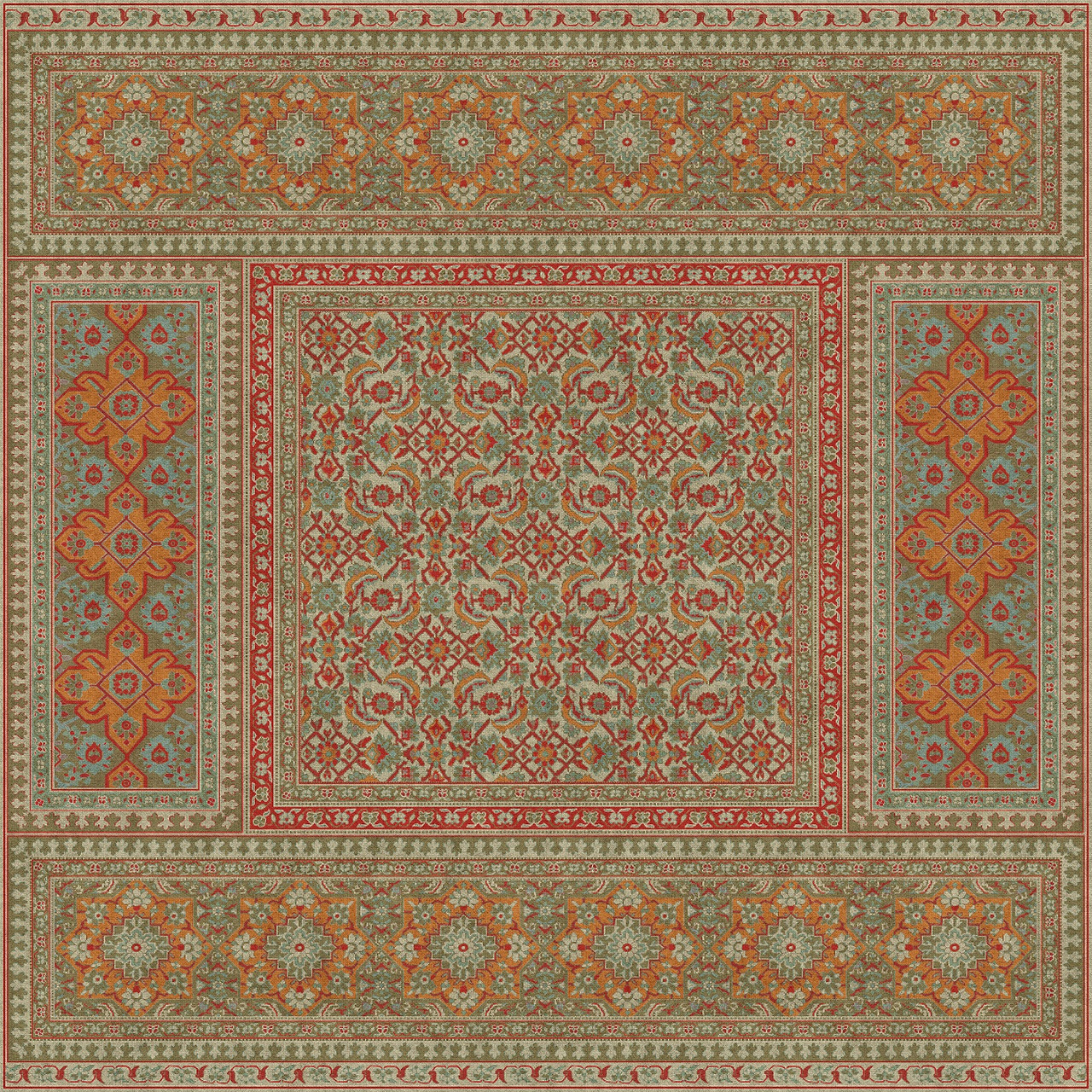 Biltmore Maison Tapis Roussillon - vinyl floor cloth size 84x84