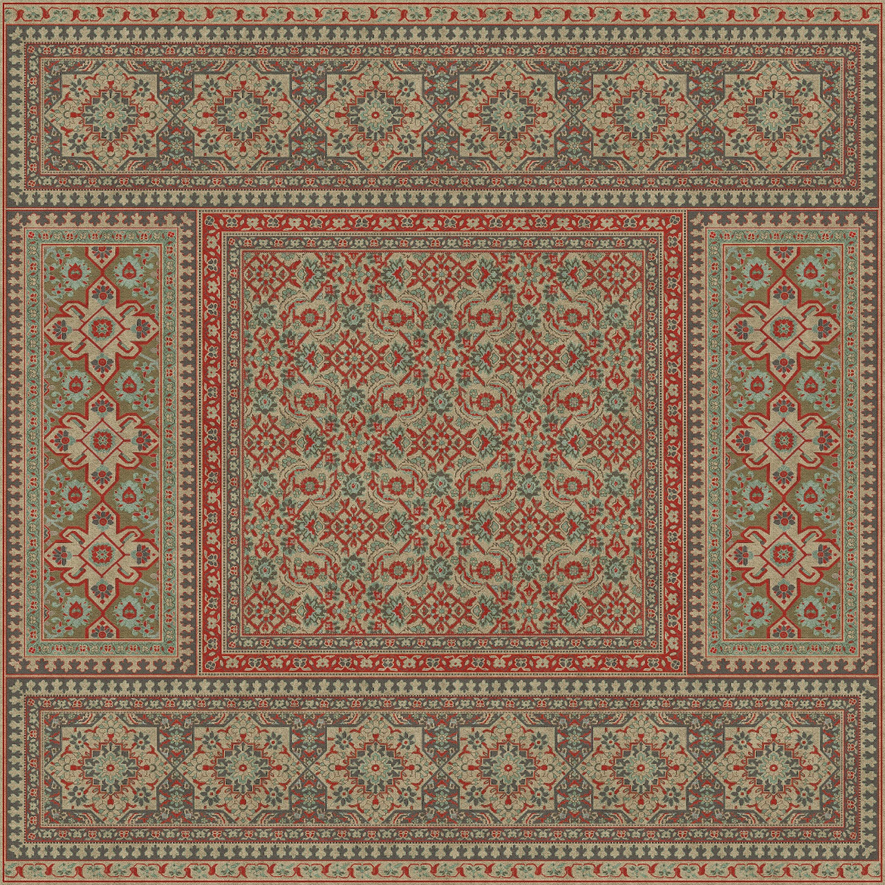 Biltmore Maison Tapis Vezelay - vinyl floor cloth size 84x84