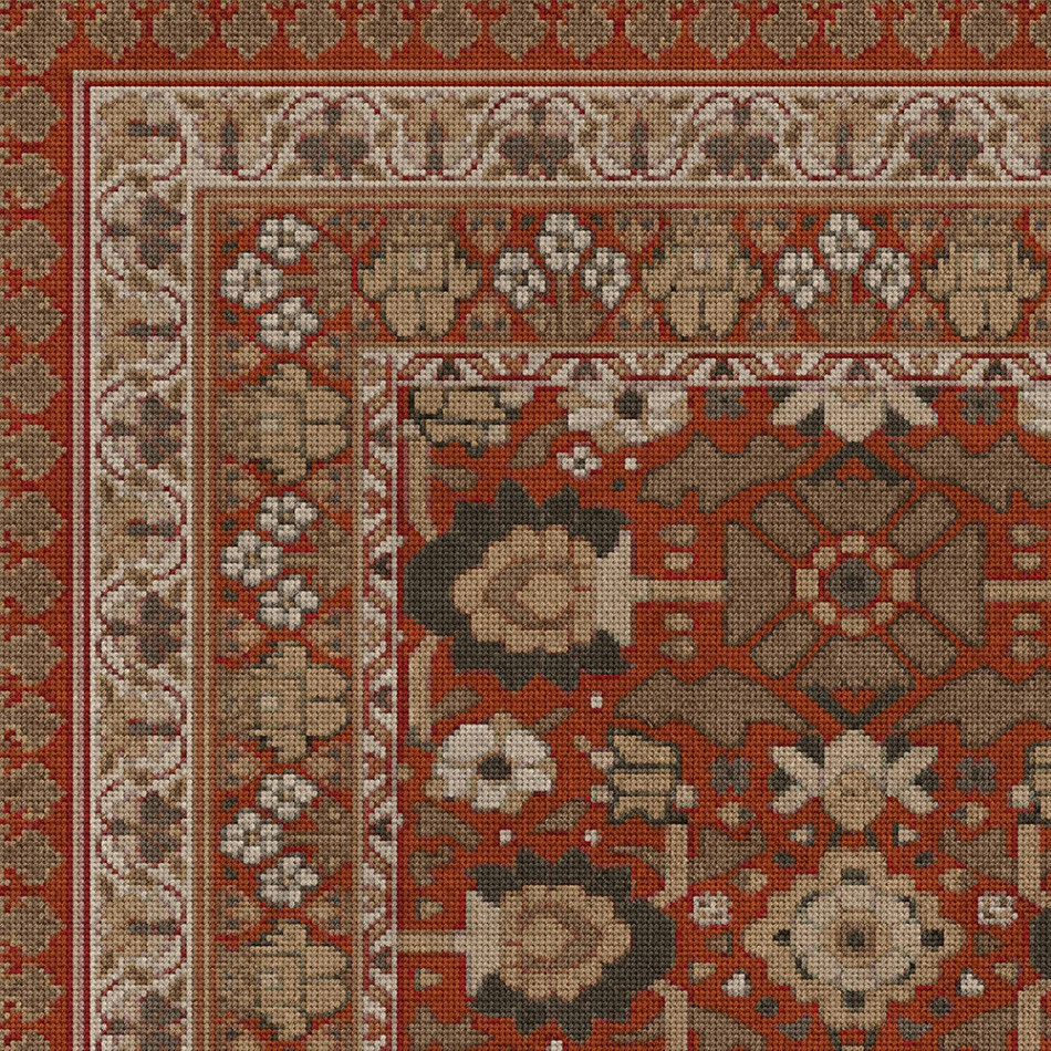 Biltmore Promenade A Global Journey - vinyl floor cloth detail