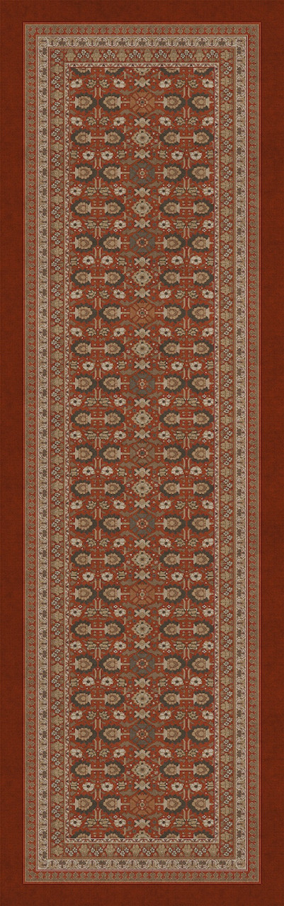 Biltmore Promenade A Global Journey - vinyl floor cloth sizes 24x77, 26x83, 30x96, 36x115